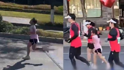 “蹭跑”全马女孩父亲承认违规:女儿10岁已练跑步3年