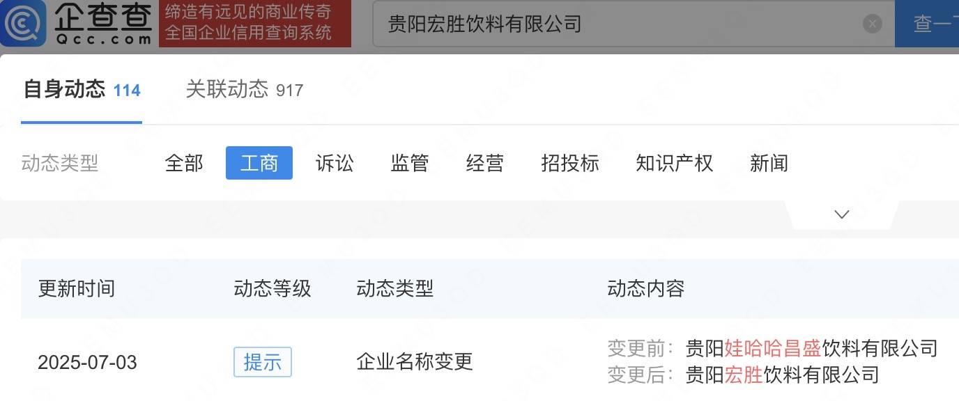 娃哈哈回应宗庆后遗产纠纷 宗馥莉已接管多家娃哈哈公司